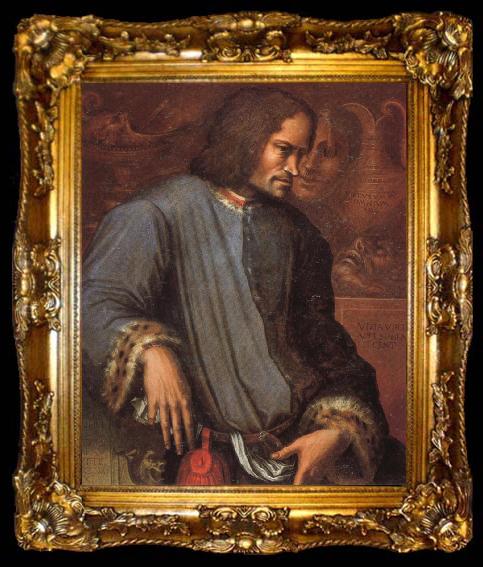 framed  Giorgio Vasari Portrait of Lorenzo the Magnificent, ta009-2